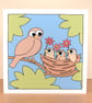 Bird and Nest of Chicks Card - thank you or birthday card for mum,  Q-MBN - Image 3