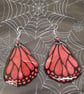 Blue Morpho Butterfly Wing Earrings: Resin Dangle, 925 Silver - Image 6