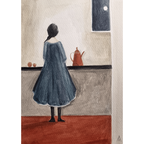 Original Watercolour Painting - Illustration Art - A5