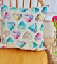 Feature Cushion with Pad: Patchwork Hearts design 17" (43cm)  - Image 3