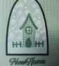 New Home - Green Gingham House on Knitted Effect Card base  - Image 6
