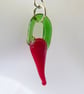 Lampwork Glass  Baby Chilli Pepper Earrings - Image 5