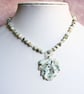 Sesame Jasper Leaf Pendant Necklace - Image 3