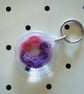  Pink and Purple Tatted key-ring  - Image 1