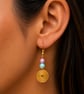 Hand Made spiral drop earring