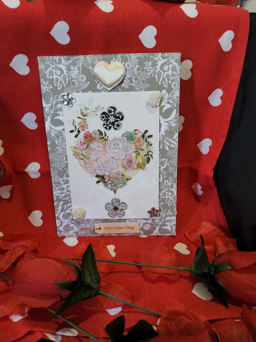 Valentines Greeting Card - Lacey Heart