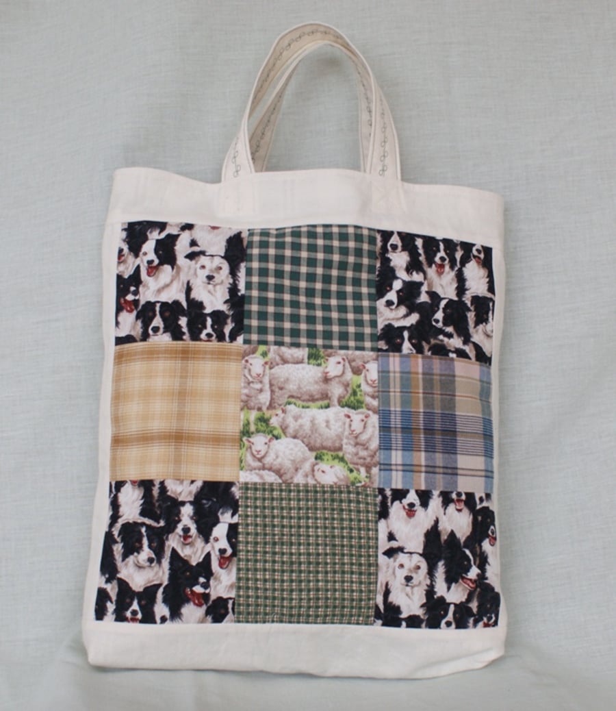 Collies and Sheep Tote Bag