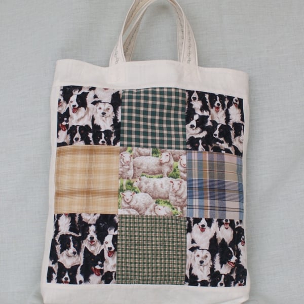 Collies and Sheep Tote Bag