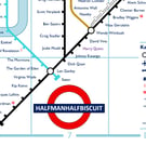Half Man Half Biscuit Underground Map Poster (Size A2)