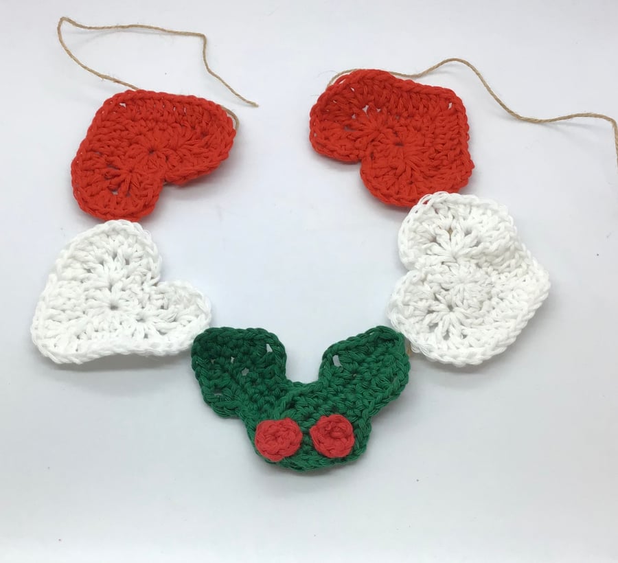 Crochet Christmas  Bunting 