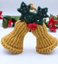 Macrame Christmas Bells, hanging bell decoration - Image 5