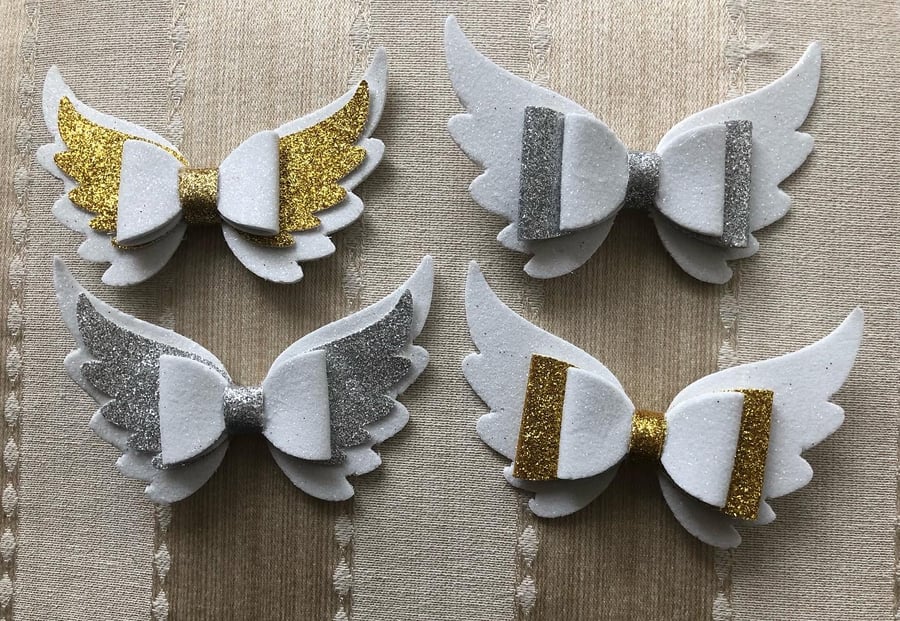 Angel wings hair  clip