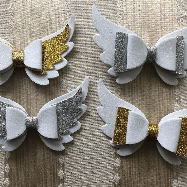 Angel wings hair  clip