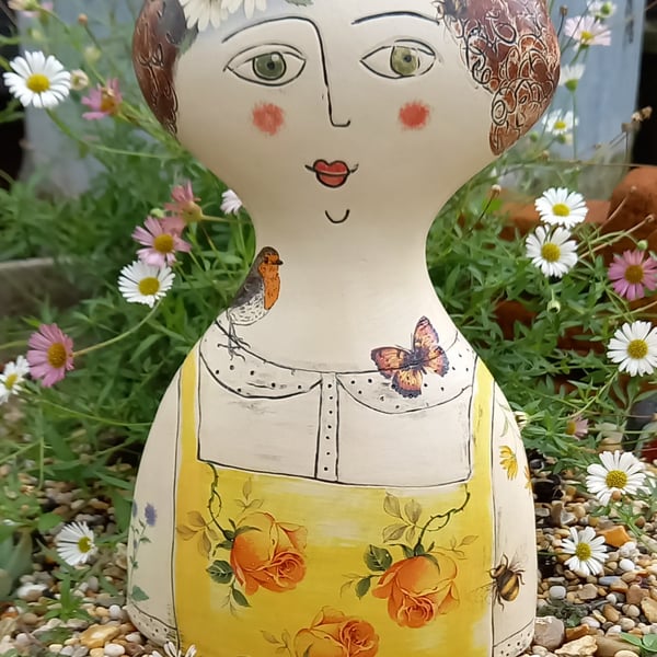 Figurative ceramic vase 