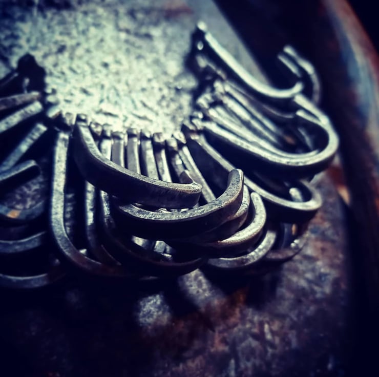 Hand-Forged Rune Hooks: Norse-inspired Artistry... - Folksy