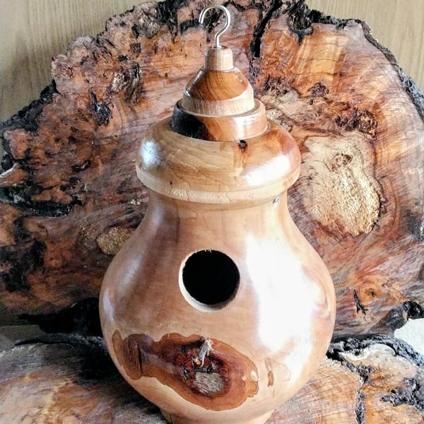 Handturned Bird Nest box 