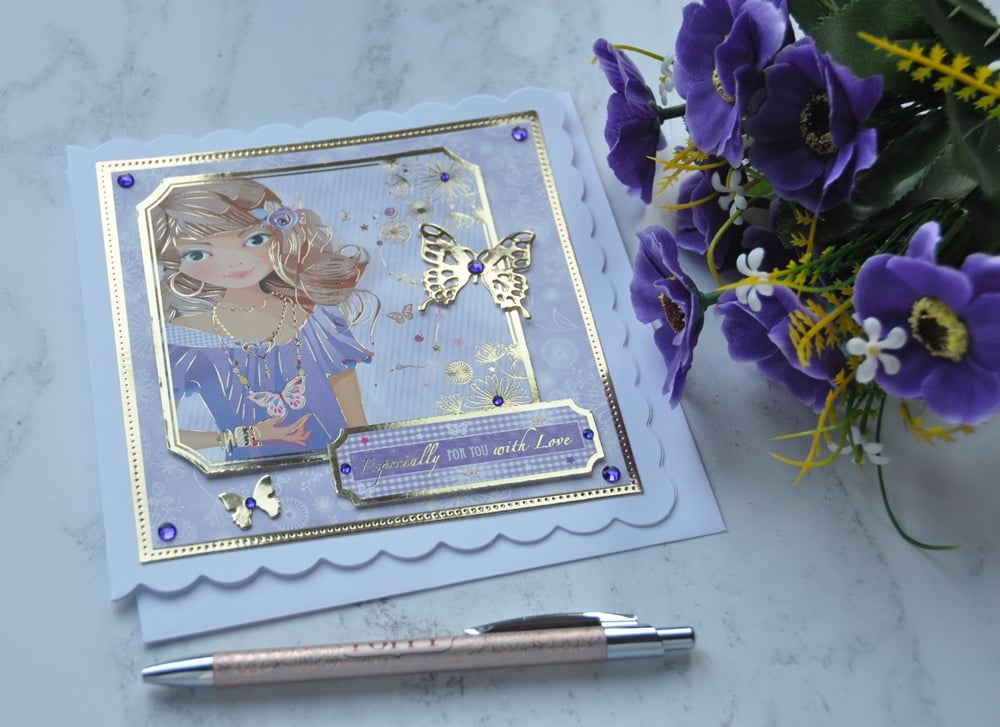 Birthday Card Teenage Girl Especially For You With Love 3D Luxury Handmade