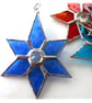 Colourful Crystal Star 6-point Suncatcher Stained Glass Colour choice - Image 5