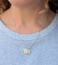 Sterling Silver Wildflower Trio Disc Necklace - JBJ2078 - Image 6
