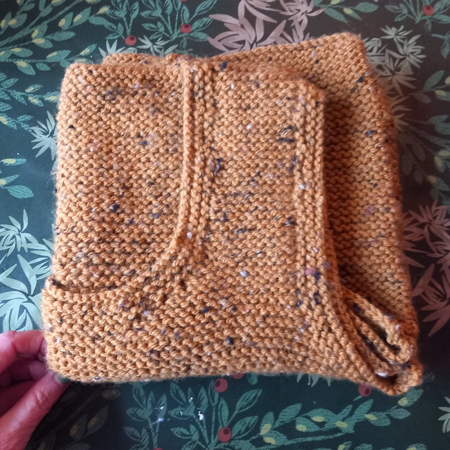 Hand knitted mustard tank top size 12