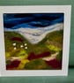 Sheep on the glenn felted picture. - Image 3