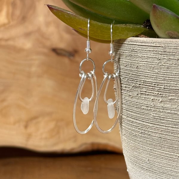 Handmade seaglass earrings 
