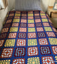 Crochet Granny Square Single Bed Topper or Sofa Blanket - Image 2