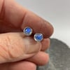  Moonstone stud earrings sterling silver , gemstone studs 