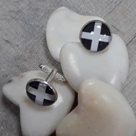 CL02 Cornish flag cufflinks