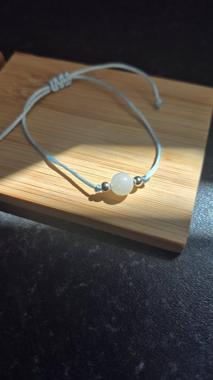Delicate Moonstone adjustable bracelet