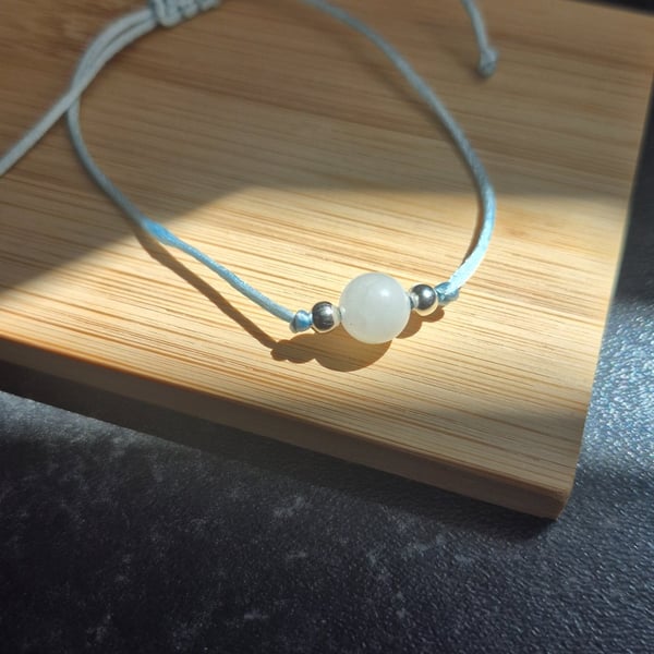 Delicate Moonstone adjustable bracelet