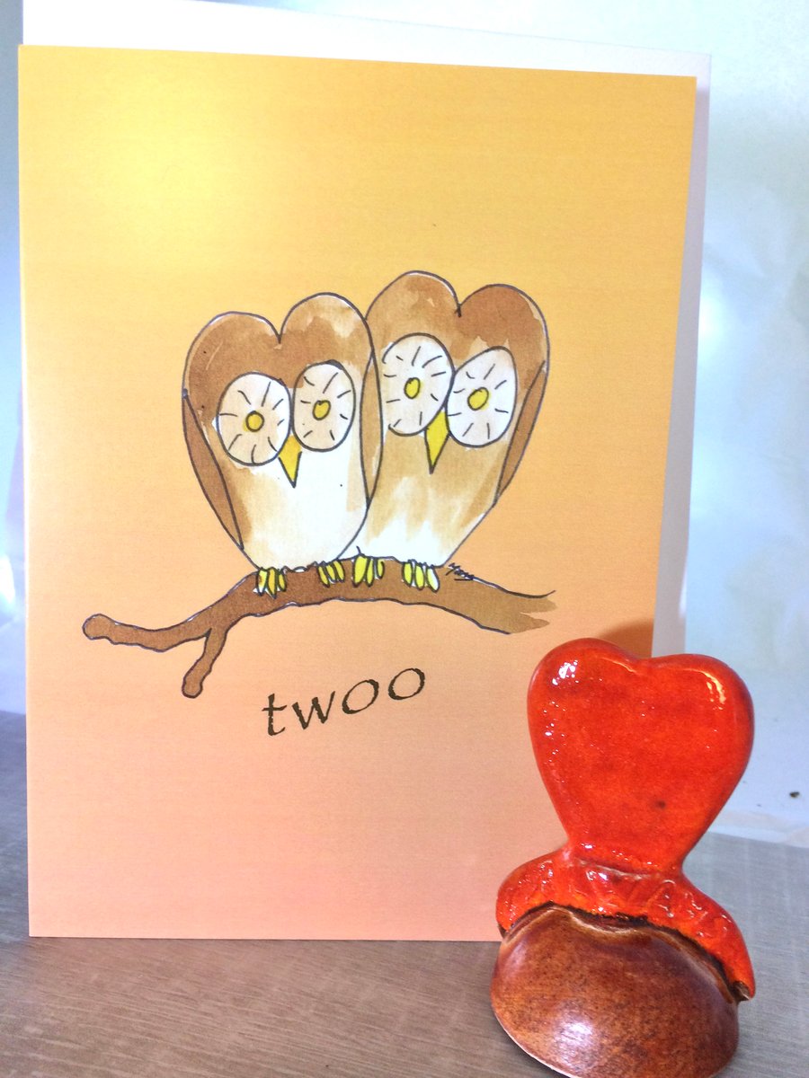 Card -Twoo Love Owls