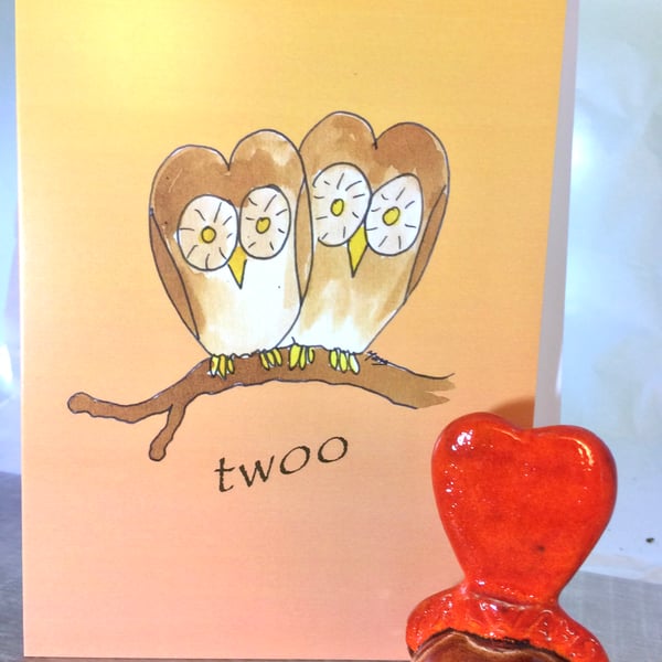 Card -Twoo Love Owls