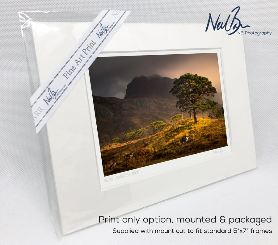 Slioch Wester Ross Scotland - A6 (7" x 5") Unframed Print