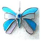Birthstone Butterfly Suncatcher Stained Glass Turquoise December