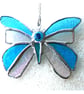 Birthstone Butterfly Suncatcher Stained Glass Turquoise December
