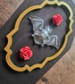 Gothic Coffin Jewellery Box – Vampire Bat & Roses - Image 3