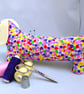 Pin Cushion Sausage Dog in multi colours - Image 1
