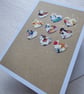 Liberty Print Fabric Hearts Card (small hearts) - Image 2