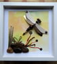 Steampunk Shore Beaded Dragonfly Box Frame - Image 1