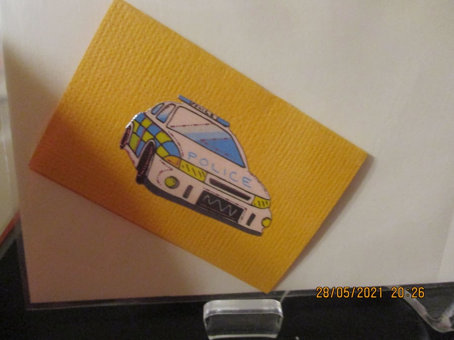 Police Car Card