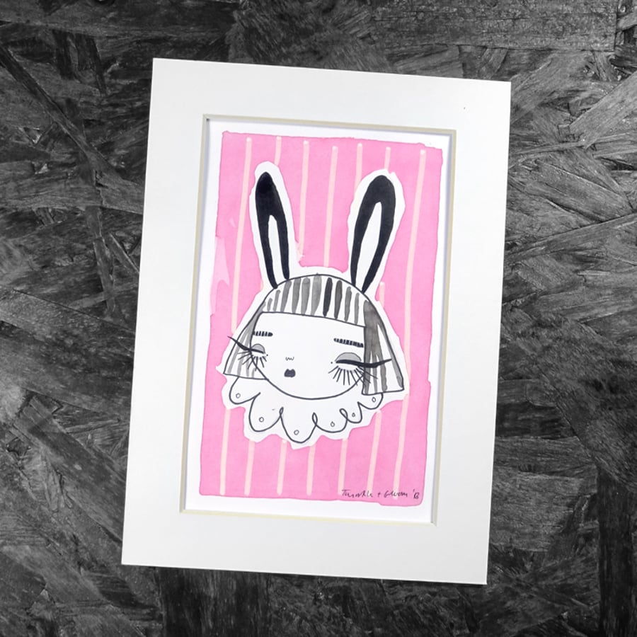 Bunny head- Original Artwork by Twinkle & Gloom