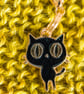 Stitch marker, progress keeper set made with Halloween scardy cats! - Image 4