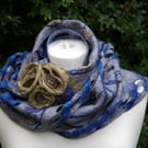 Handmade Merino Wool Felt Scarf