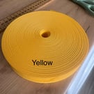 5 meters 1" (25mm) yellow cotton bias binding  Buy 4 get one free