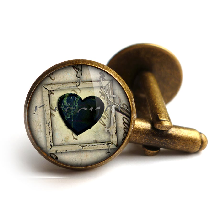Black Heart No.1 Cufflinks (RR04)