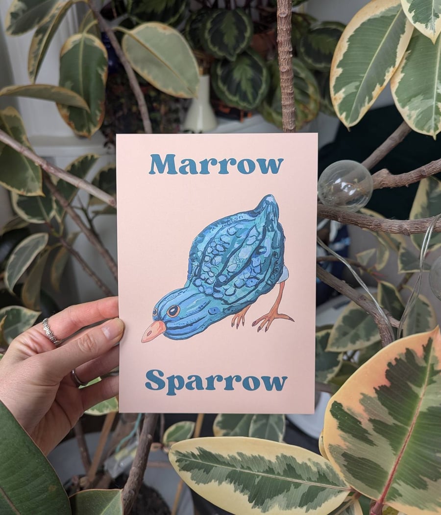 Marrow Sparrow A5 Inkjet Print