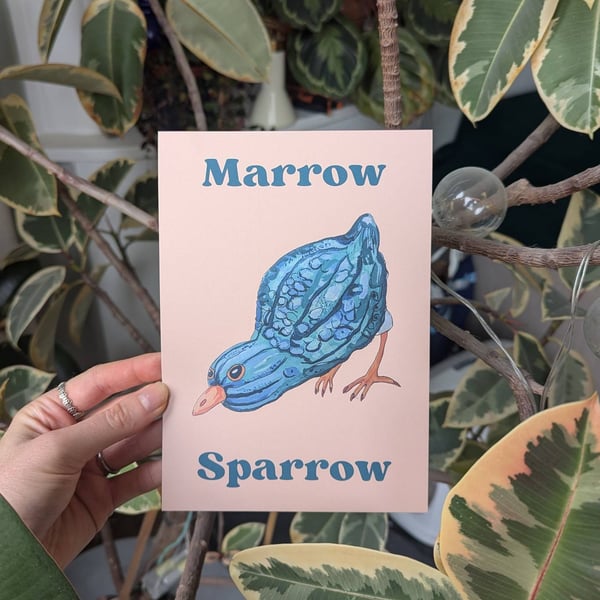 Marrow Sparrow A5 Inkjet Print