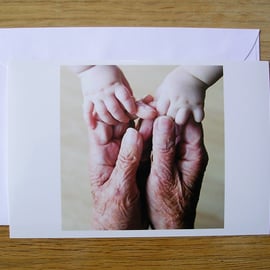 Grandparents Hearts and Hands Card