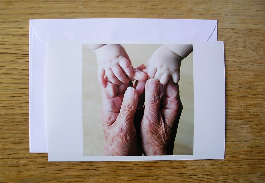 Grandparents Hearts and Hands Card